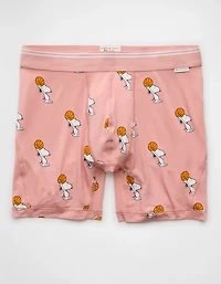 AEO Men's Snoopy Basketball 6" Ultra Soft Boxer Brief