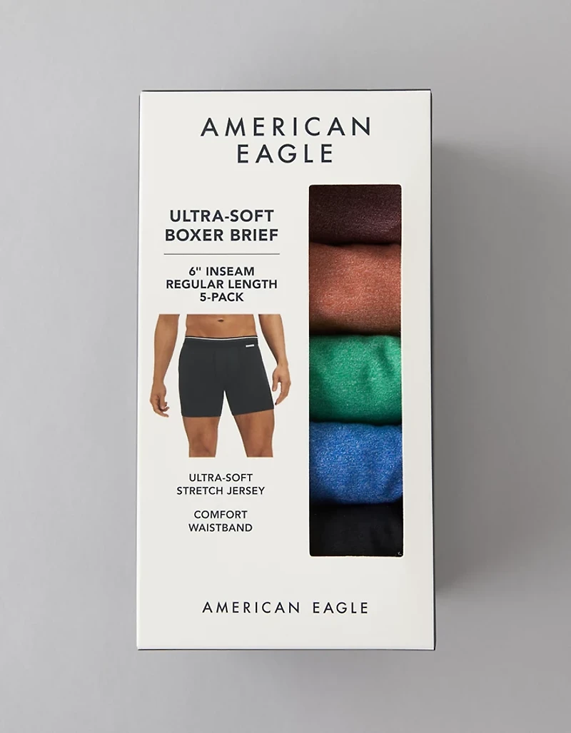 AEO Men's 6" Ultra Soft Boxer Brief 5-Pack