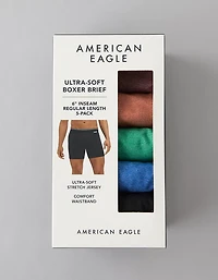 AEO Men's 6" Ultra Soft Boxer Brief 5-Pack