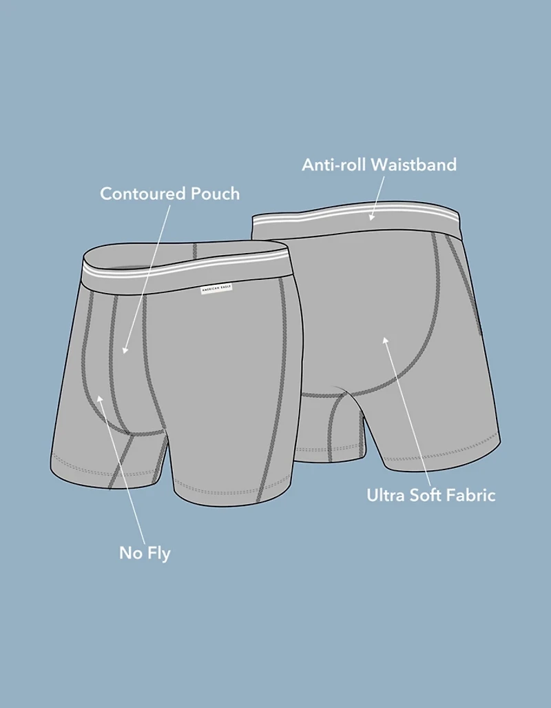 AEO Men's Grinch 6" Ultra Soft Boxer Brief 3-Pack