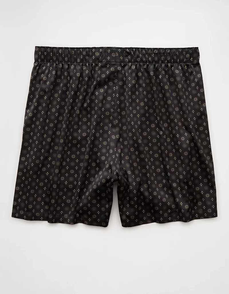 Caleçon boxeur à poche en satin pour hommes AEO