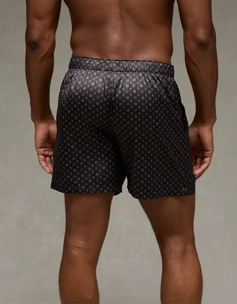 Caleçon boxeur à poche en satin pour hommes AEO
