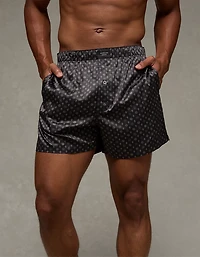 Caleçon boxeur à poche en satin pour hommes AEO
