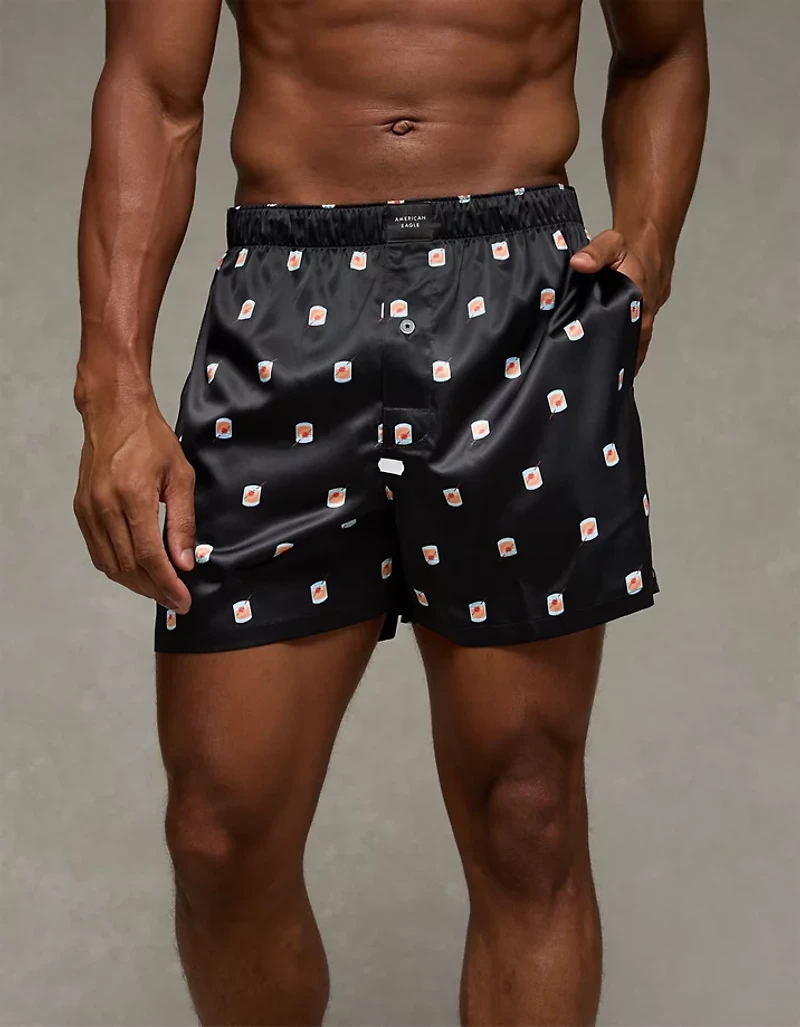 AEO Men's Cocktail Satin Pocket Boxer Short