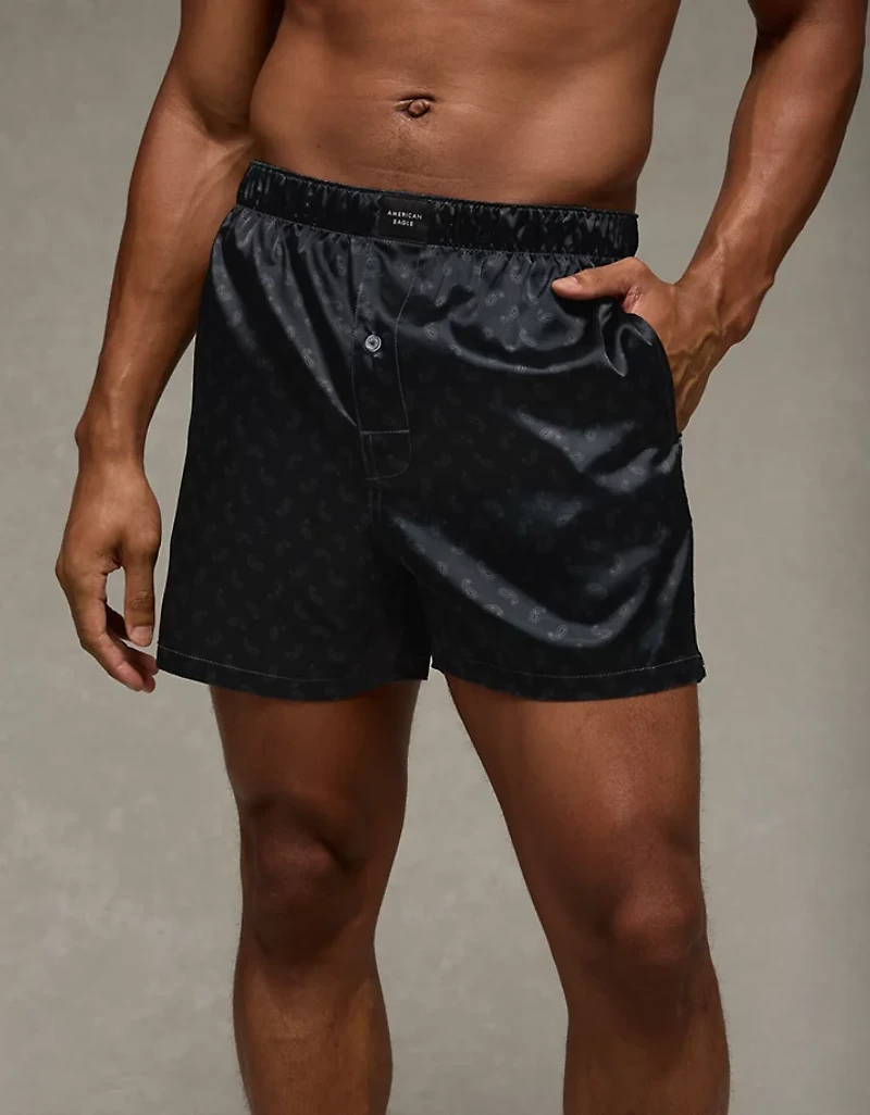 AEO Men's Satin Pocket Boxer Short