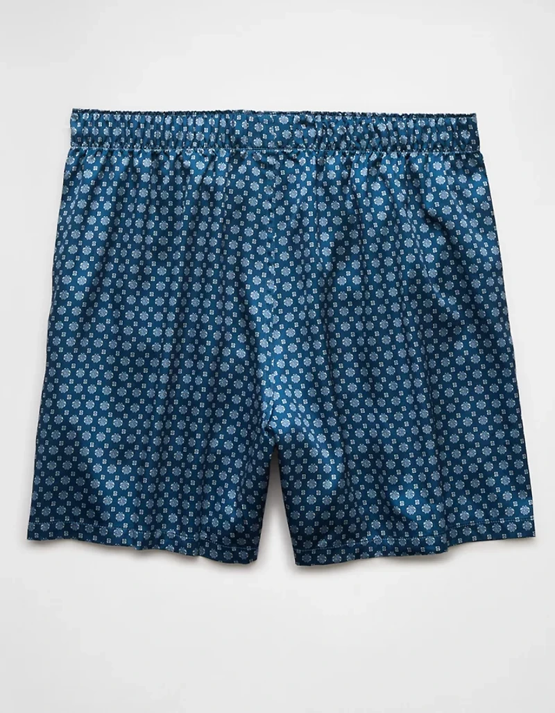 AEO Men's Printed Satin Pocket Boxer Short