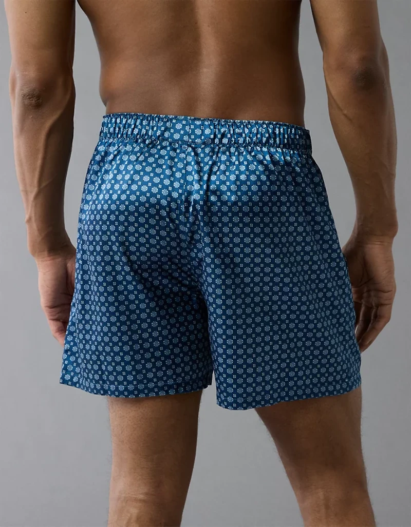 AEO Men's Printed Satin Pocket Boxer Short