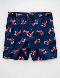 AEO Men's Food Satin Pocket Boxer Short