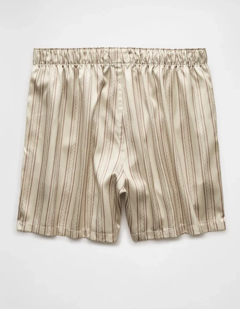 AEO Men's Striped Satin Pocket Boxer Short