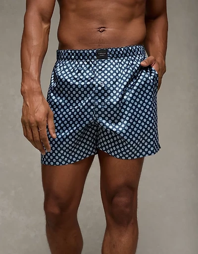AEO Men's Compass Satin Pocket Boxer Short