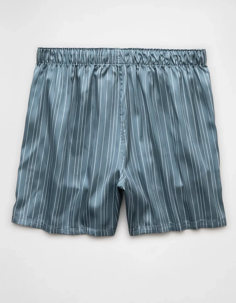 AEO Men's Striped Satin Pocket Boxer Short