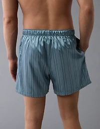 AEO Men's Striped Satin Pocket Boxer Short