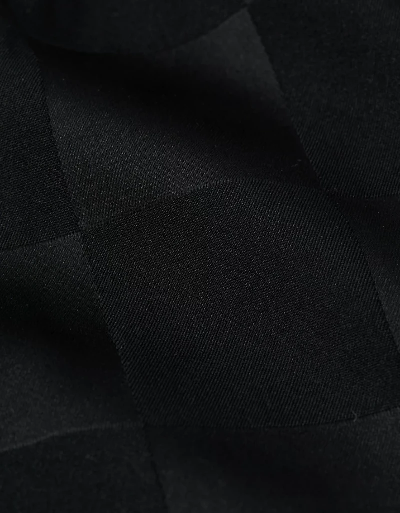 Caleçon boxeur à poche en satin damier pour hommes AEO