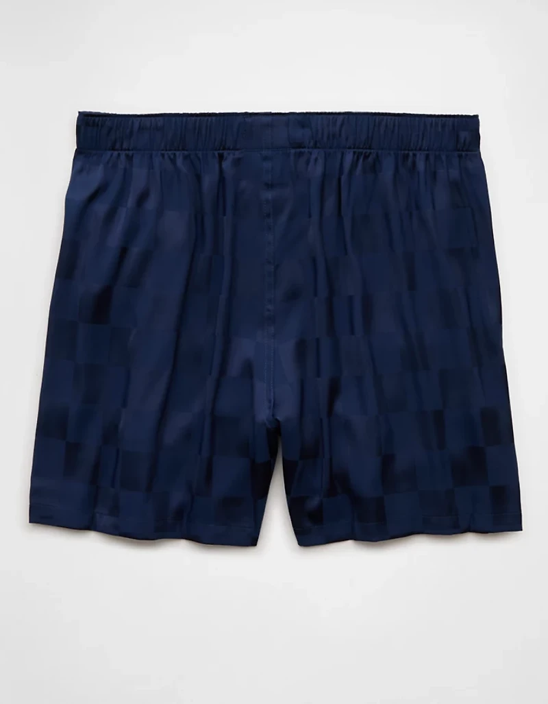 Caleçon boxeur à poche en satin pour hommes AEO