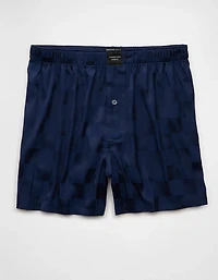 Caleçon boxeur à poche en satin pour hommes AEO
