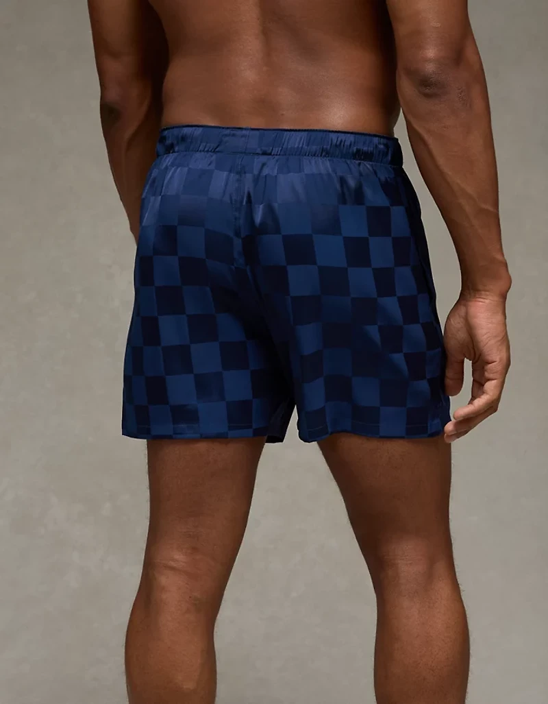Caleçon boxeur à poche en satin pour hommes AEO
