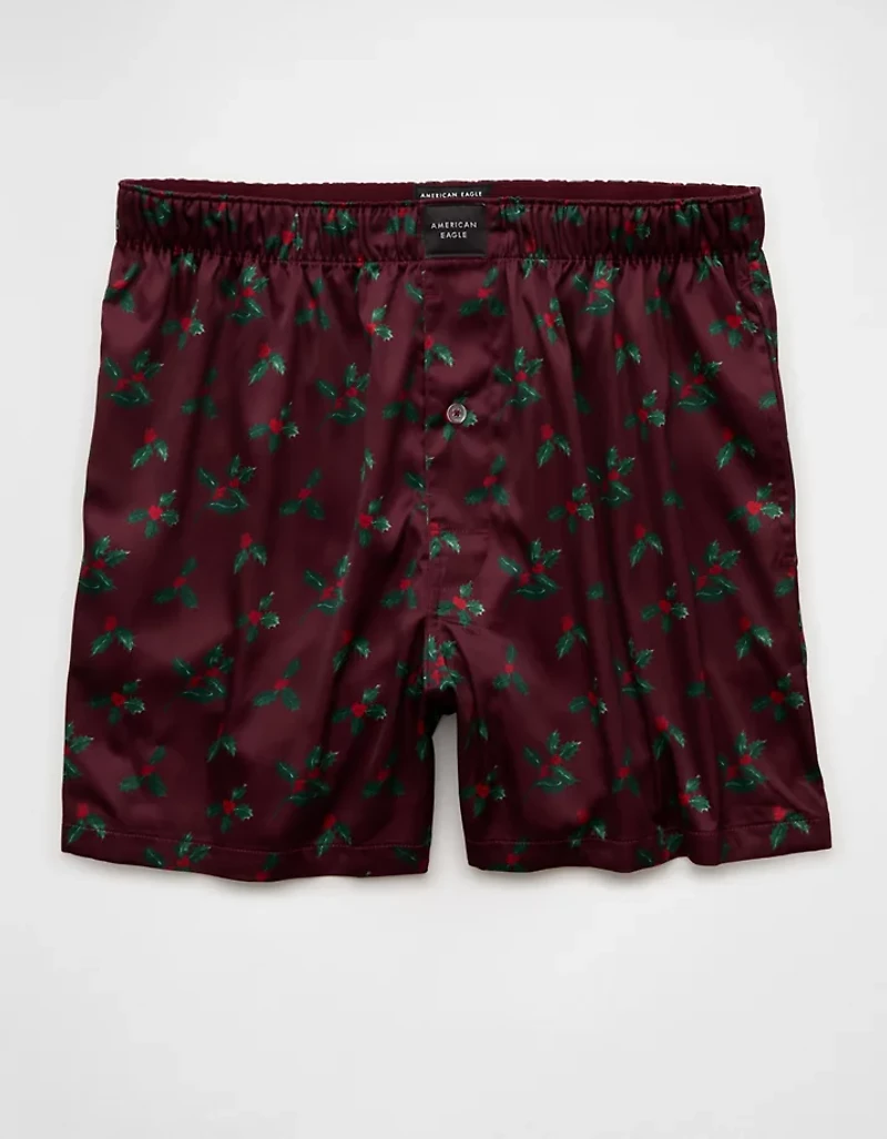 AEO Men's Holly Satin Pocket Boxer Short