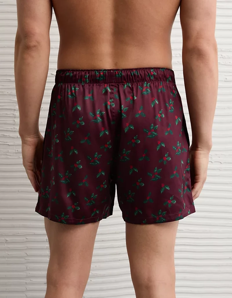 AEO Men's Holly Satin Pocket Boxer Short