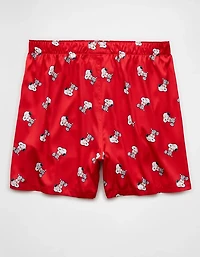 AE Men's Snoopy Satin Pocket Boxer Short