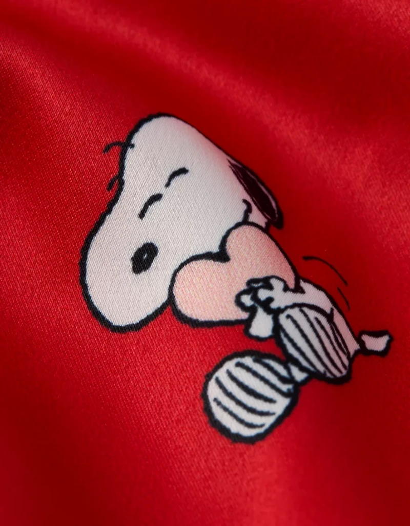 AE Men's Snoopy Satin Pocket Boxer Short