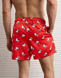 AE Men's Snoopy Satin Pocket Boxer Short