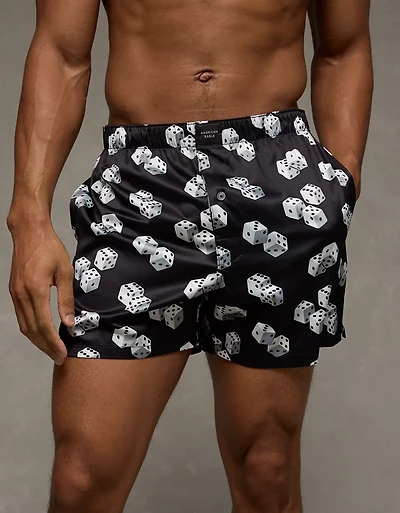 AEO Men's Satin Pocket Boxer Short