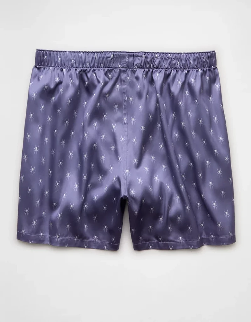 AEO Men's Spiders Satin Pocket Boxer Short