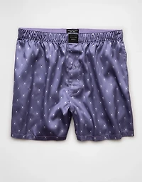 Caleçon boxeur à poche en satin araignées pour hommes AEO