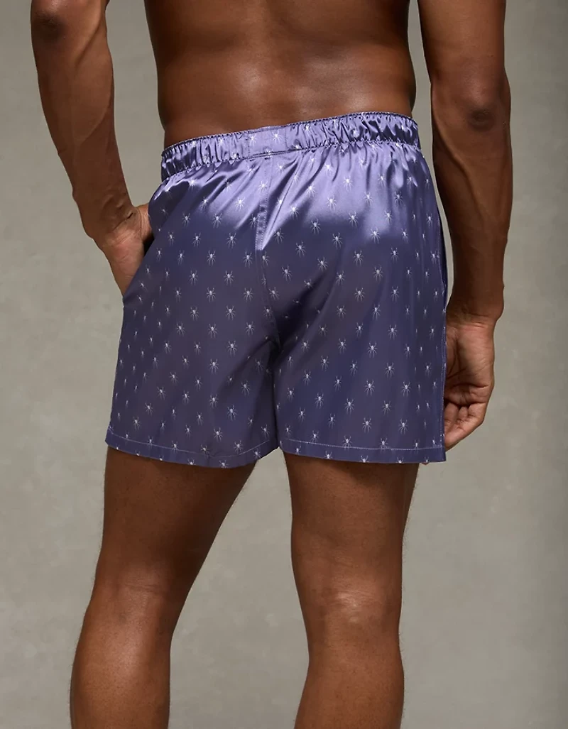 AEO Men's Spiders Satin Pocket Boxer Short