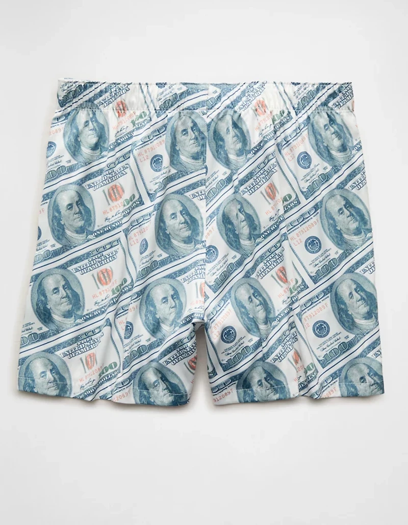 Caleçon boxeur à poche en satin pour hommes AEO