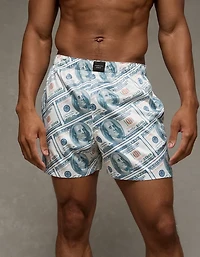 Caleçon boxeur à poche en satin pour hommes AEO