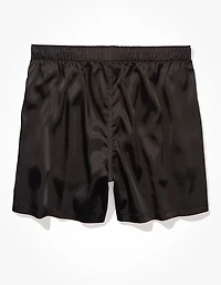 AEO Men's Solid Satin Pocket Boxer Short