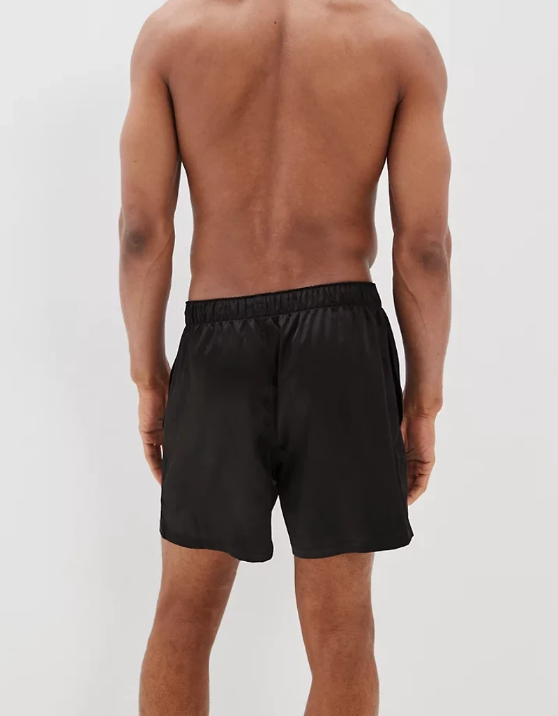 AEO Men's Solid Satin Pocket Boxer Short