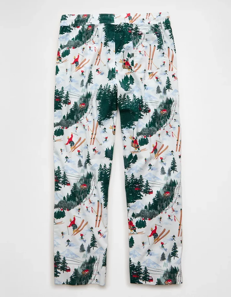Pantalon de pyjama à jambe ouverte en flanelle AE
