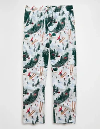 Pantalon de pyjama à jambe ouverte en flanelle AE
