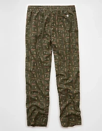 Pantalon en flanelle à jambe ouverte AE