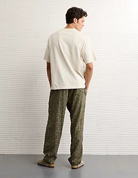 Pantalon en flanelle à jambe ouverte AE
