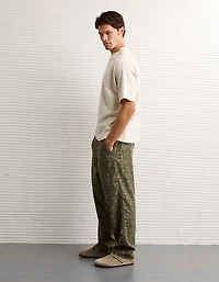 Pantalon en flanelle à jambe ouverte AE