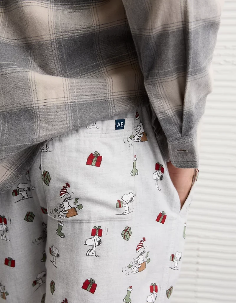 AE Snoopy Flannel PJ Pant