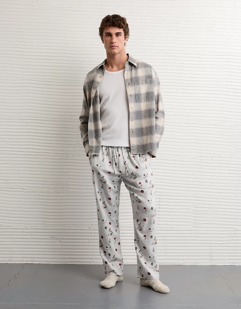 AE Snoopy Flannel PJ Pant