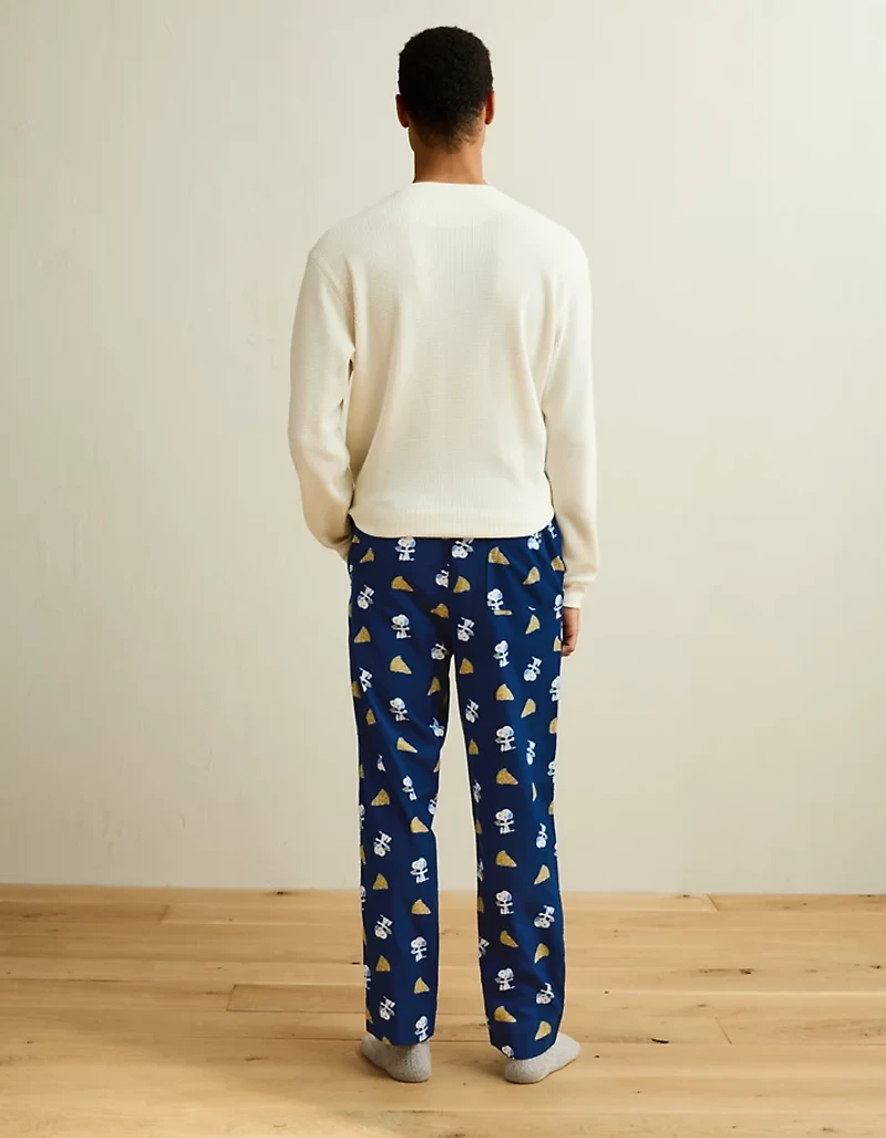 AEO Men's Snoopy Flannel PJ Pant