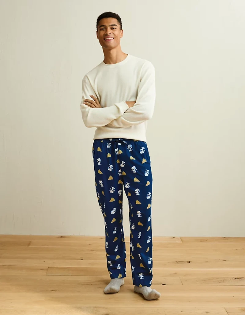 AEO Men's Snoopy Flannel PJ Pant