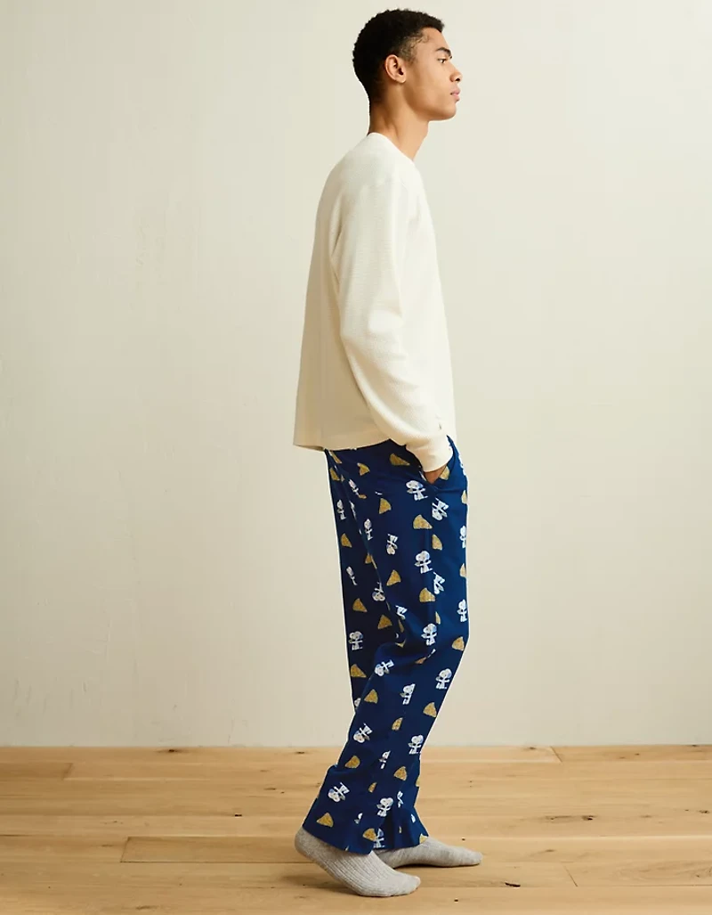 AEO Men's Snoopy Flannel PJ Pant
