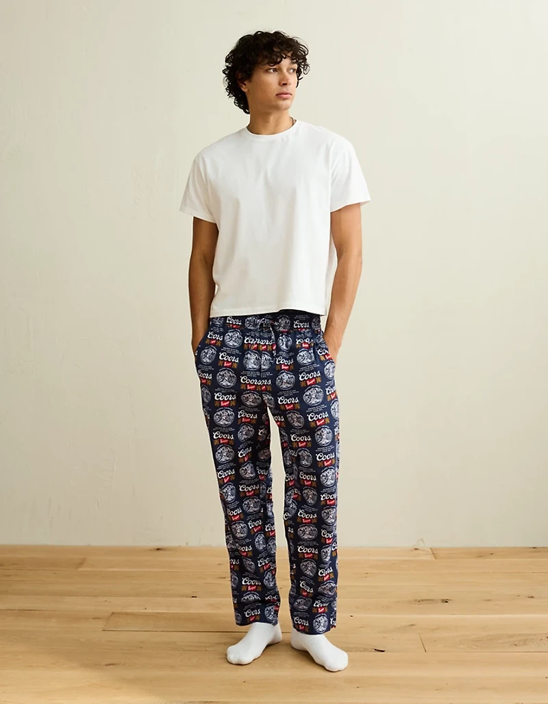 Pantalon de pyjama en flanelle à image Coors AEO