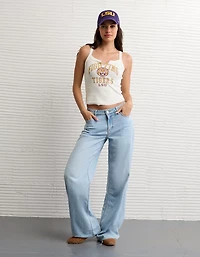 AE Graphic Notch Neck Tank Top