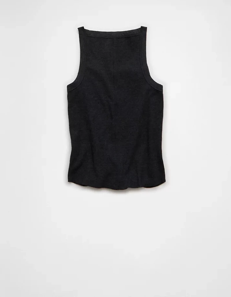 AE Graphic Notch Neck Tank Top