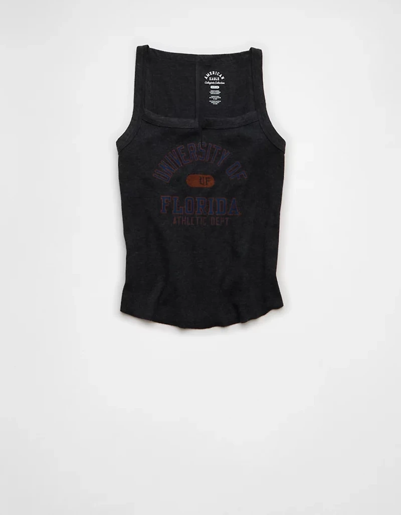 AE Graphic Notch Neck Tank Top