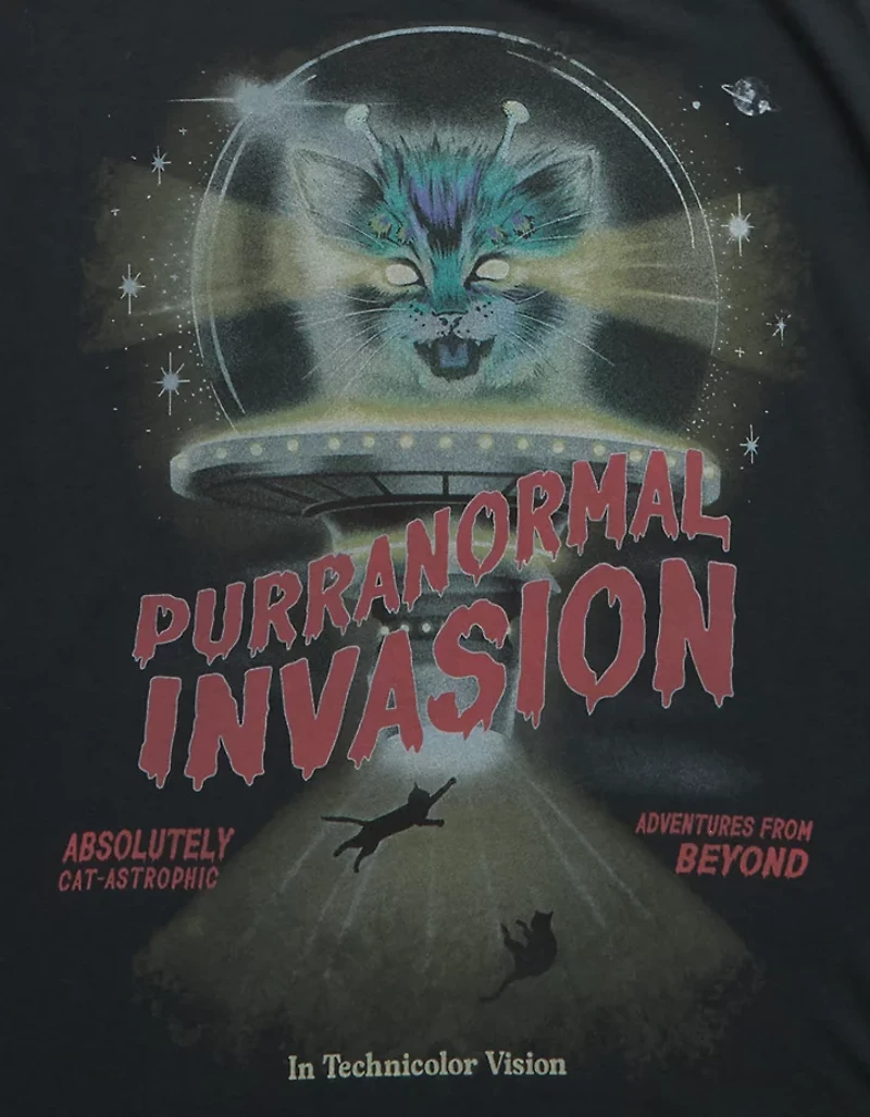 AE Oversized Halloween Graphic T-Shirt