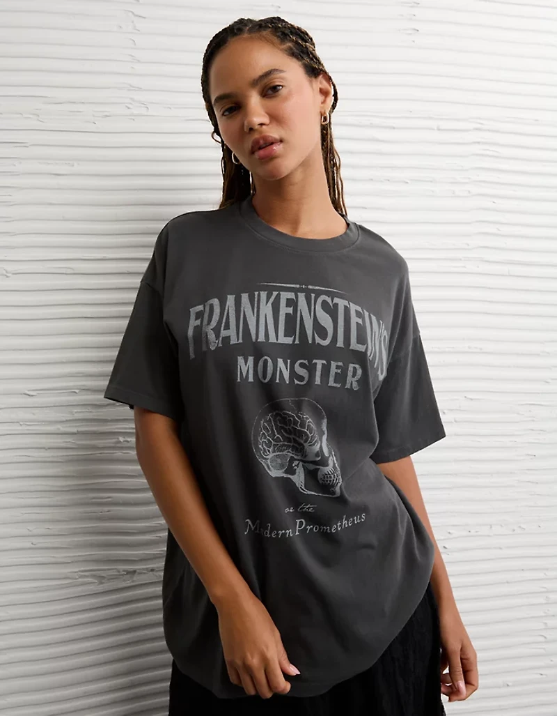 AE Oversized Halloween Graphic T-Shirt