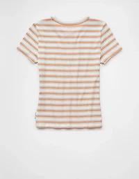 AE Pride Striped Hey Baby Tee